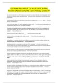 VSO Study Test with all Correct & 100&percnt; Verified Answers &vert;Actual Complete Exam &vert;Already Graded A&plus;
