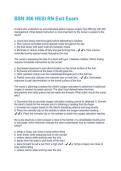 BSN 366 HESI RN Exit Exam Questions With Correct Solutions&comma; Already Passed&excl;&excl;