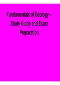 Fundamentals of Geology Study Guide and Exam Preparation Complete Practice Questions and Answers 2025&sol; 2026