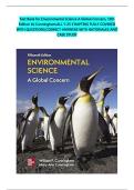 Complete Test Bank for Environmental Science&colon; A Global Concern&comma; 16th Edition by Cunningham All 25 Chapters Covered With Questions And Answers With Detailed Rationales And Case Study&period;