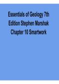Essentials of Geology 7th Edition Stephen Marshak Chapter 10 Smartwork Practice Questions and Answers 2025&sol; 2026