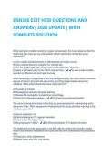 BSN366 EXIT HESI QUESTIONS AND ANSWERS &vert; 2026 UPDATE &vert; WITH COMPLETE SOLUTION