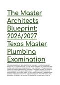 2026&sol;2027 Texas Master Plumber Exam Prep & Practice Test &lpar;TSBPE&rpar; &vert; The Master Architect's Blueprint