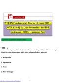 ATI RN Fundamentals Proctored Exam 2026&ndash; NGN Style Questions & Case Scenarios with Verified Rationales