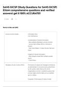 SANS GICSP &lpar;Study Questions for SANS GICSP&rpar; EXAM comprehensive questions and verified answers&vert; get it 100&percnt; ACCURATE&excl;&excl;