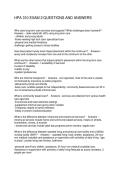 HPA 310 EXAM 2 QUESTIONS AND ANSWERS
