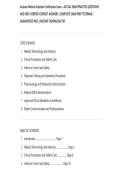 Arizona Medical Assistant Certification Exam &ndash; ACTUAL EXAM PRACTICE QUESTIONS AND 100&percnt; VERIFIED CORRECT ANSWERS &vert; COMPLETE EXAM PREP TESTBANK &vert; GUARANTEED PASS &vert; INSTANT DOWNLOAD PDF