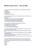 MDCB Practice Set 4 - Test 12 2026 Questions and Answers