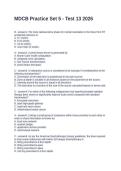 MDCB Practice Set 5 - Test 13 2026 Questions and Answers