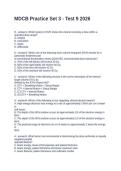 MDCB Practice Set 3 - Test 9 2026 Questions and Answers  100&percnt; Correct