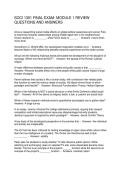 SOCI 1301 FINAL EXAM- MODULE 1 REVIEW QUESTIONS AND ANSWERS