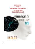 Biological Psychology Kalat 12th Edition Test Bank