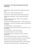 SOCIOLOGY 1301 FINAL EXAM QUESTIONS AND ANSWERS