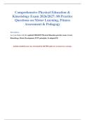 Physical Education Exam Prep 2026-2027&colon; 80 Kinesiology Questions