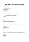 MGMT 311 WEEK 1 QUIZ QUESTIONS AND ANSWERS