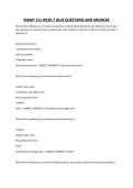 MGMT 311 WEEK 7 QUIZ QUESTIONS AND ANSWERS