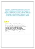 NATIONAL CERTIFIED PHLEBOTOMY TECHNICIAN  &lpar;NCPT&rpar; COMPREHENSIVE EXAM - ACTUAL EXAM  PRACTICE QUESTIONS AND 100&percnt; VERIFIED CORRECT  ANSWERS &vert; COMPLETE EXAM PREP TESTBANK &vert;  GUARANTEED PASS &vert; INSTANT DOWNLOAD PDF