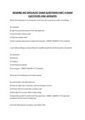 HEARING AID SPECIALIST EXAM QUESTIONS PART 4 EXAM QUESTIONS AND ANSWERS