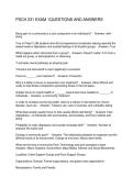 PSCH 231 EXAM 1QUESTIONS AND ANSWERS