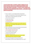 ATI RN Pediatric Nursing Proctored Exam &lpar;NGN-Style&rpar; &ndash; ATI Nursing Education &ndash; Pediatric Nursing &ndash; 150 Practice Questions with Verified Answers and Rationales
