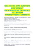WGU C464 OA EXAM QUESTIONS WITH CORRECT SOLUTIONS&vert;&vert;UPDATED 2026&sol;2027 SYLLABUS&vert;&vert;A&plus; GRADED&vert;&vert;<<NEWEST VERSION>>