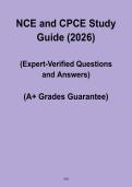 NCE and CPCE Study Guide PDF &ndash; Complete Exam Prep & Certification Review