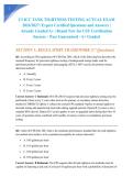 U3 ICC TANK TIGHTNESS TESTING ACTUAL EXAM 2026&sol;2027&colon; Expert Certified Questions and Answers &vert; Already Graded A&plus; &vert; Brand New for UST Certification Success &ndash; Pass Guaranteed - A&plus; Graded