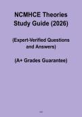 NCMHCE Theories Study Guide PDF &ndash; Complete Exam Prep & Certification Review