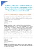 PAYROLL COMPLIANCE LEGISLATION FINAL ACTUAL EXAM 2026&sol;2027&colon; Questions and Answers &vert; Expert Certified 100&percnt; &vert; NEW&excl; for PCP Designation Success &ndash; Pass Guaranteed - A&plus; Graded