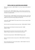 POSTAL EXAM 421 QUESTIONS AND ANSWERS