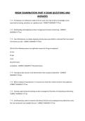 RBSM EXAMINATION PART 4 EXAM QUESTIONS AND ANSWERS