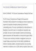 TMC SECURE COMPREHENSIVE THERAPIST SAE EXAM ACTUAL EXAM ALL QUESTIONS AND CORRECT ANSWERS LATEST UPDATE THIS YEAR-JUST RELEASED&period;pdf