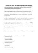 OBHR 3330 EXAM 1 REVIEW QUESTIONS AND ANSWERS
