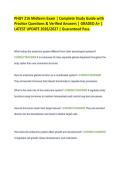 PHGY 216 Midterm Exam &vert; Complete Study Guide with Practice Questions & Verified Answers &vert; GRADED A&plus; &vert; LATEST UPDATE 2026&sol;2027 &vert; Guaranteed Pass&period;
