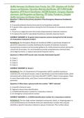 HazMat Awareness Certification Exam Practice Test &vert; 200&plus; Questions with Verified Answers and Rationales &vert; Hazardous Materials Identification&comma; DOT & OSHA HazMat Regulations&comma; NFPA Hazard Classification&comma; HAZCOM Standards&comma; Emergency Response Awareness&comma; Spill 