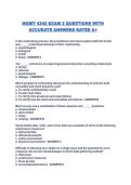 MGMT 4342 EXAM 2 QUESTIONS WITH ACCURATE ANSWERS RATED A&plus;