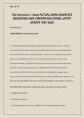 Fire Instructor 1 Exam ACTUAL EXAM COMPLETE QUESTIONS AND VERIFIED SOLUTIONS LATEST UPDATE THIS YEAR&period;pdf
