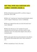 RADT FINAL PAPER 2026 QUESTIONS WITH CORRECT ANSWERS GRADED A&plus;