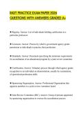 RADT PRACTICE EXAM PAPER 2026 QUESTIONS WITH ANSWERS GRADED A&plus;