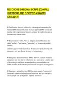 RED CROSS EMR EXAM SCRIPT 2026 FULL QUESTIONS AND CORRECT ANSWERS GRADED A&plus;