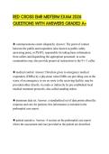 RED CROSS EMR MIDTERM EXAM 2026 QUESTIONS WITH ANSWERS GRADED A&plus;