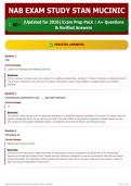 NAB EXAM STUDY STAN MUCINIC 65&plus; &lpar;Updated for 2026&rpar; Exam Prep Pack   A&plus; Questions & Verified Answers