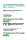 APRP Test Questions and Correct Answer