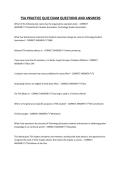 TSA PRACTICE QUIZ EXAM QUESTIONS AND ANSWERS