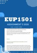 EUP1501 Assignment 5 2026 - Due 29 May 2026 &lpar;Portfolio&rpar;