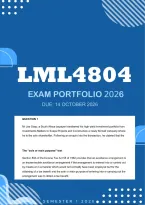 LML4804 Exam October Semester 2 2026 - Due 14 October 2026