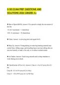 S-130 EXAM PREP QUESTIONS AND SOLUTIONS 2026 GRADED A&plus;