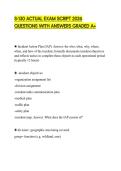 S-130 ACTUAL EXAM SCRIPT 2026 QUESTIONS WITH ANSWERS GRADED A&plus;