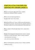 SCMN 2150 ACTUAL EXAM PAPER 2026 QUESTIONS WITH ANSWERS GRADED A&plus;