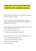 SCMN 2150 ACTUAL EXAM SCRIPT 2026 QUESTIONS WITH ANSWERS GRADED A&plus;